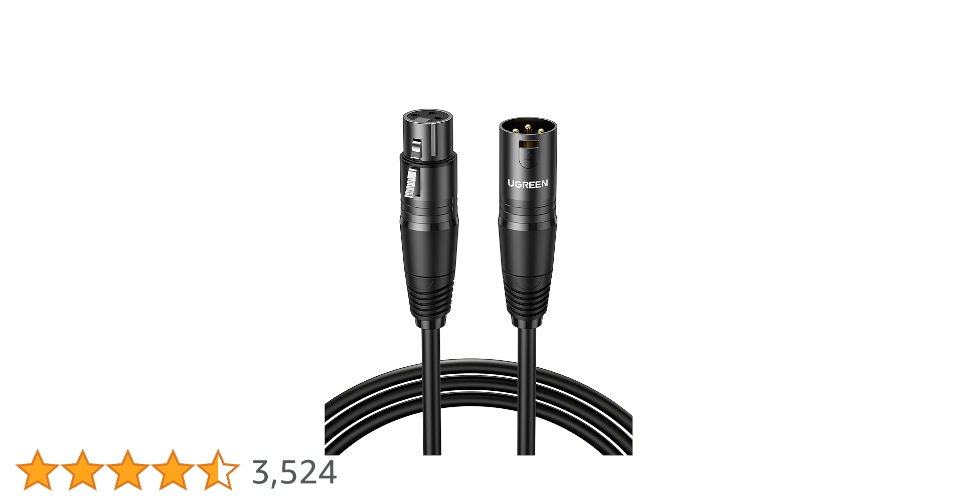 Amazon.co.jp: UGREEN マイクケーブル オス-メス XLR ケーブル